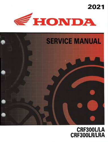 Honda CRF300L/LA/LR/LRA 2021 Service Manual