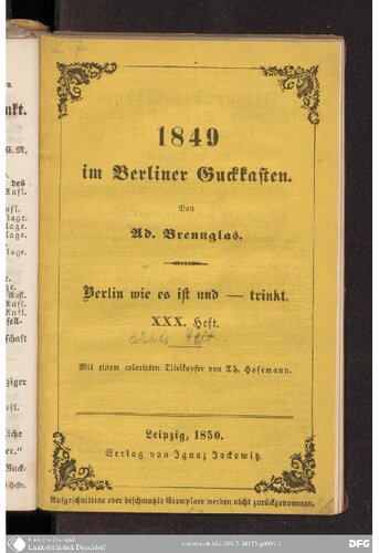 1849 im Berliner Guckkasten