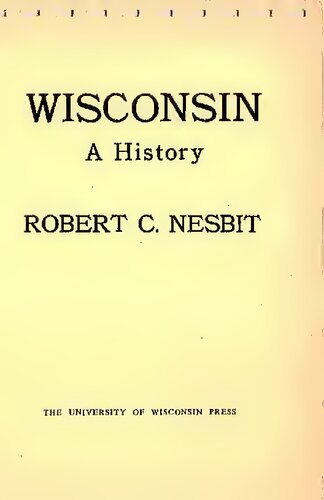 Wisconsin : a history