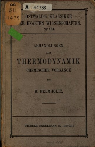 Abhandlungen zur Thermodynamik