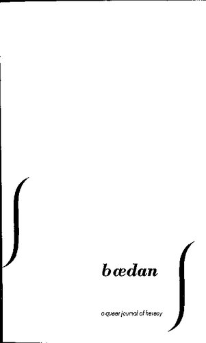 Baedan 2: A Queer Journal of Heresy