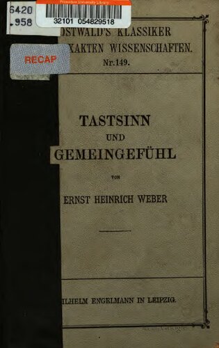 Tastsinn und Gemeinschaftsgefühl