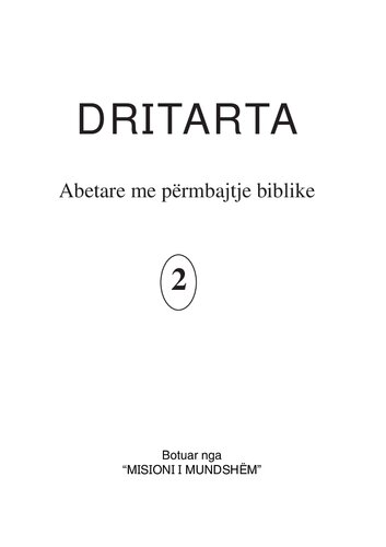 Dritarta 2. Abetare me përmbajtje biblike