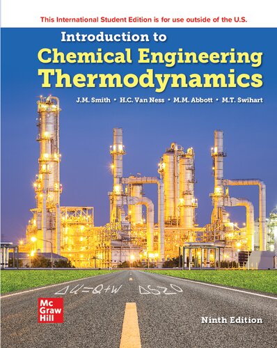 Introduction to chemical engineering thermodynamics