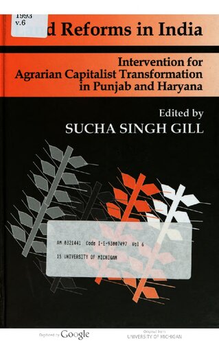 Land Reforms in India: Intervention for Agrarian Capitalist Transformation in Punjab and Haryana