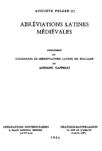 Abréviations latines médiévales