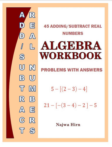 Algebra Workbook Adding Subtracting Real Numbers