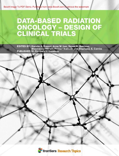 Data-Based Radiation Oncology - Design of Clinical Trials