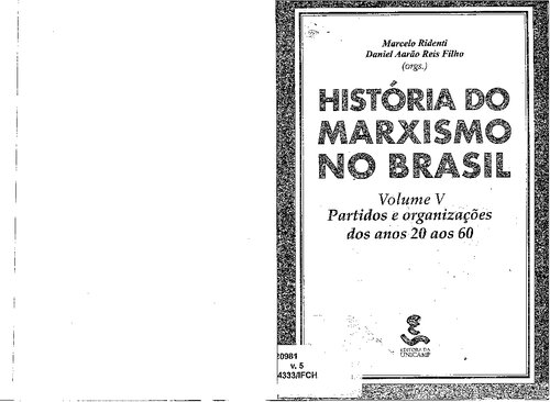 historia do marxismo no brasil volume 5