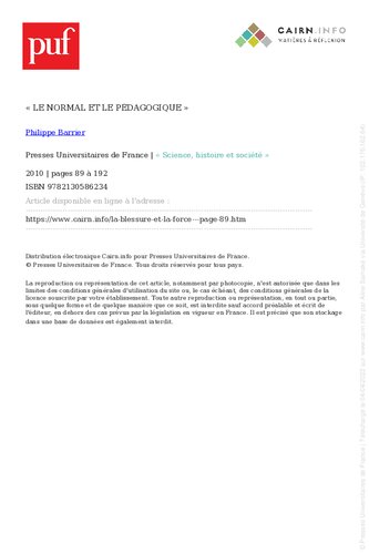 La blessure et la force: La maladie et la relation de soin à l'épreuve de l'auto-normativité.