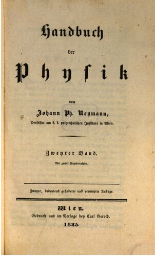 Lehrbuch der Physik