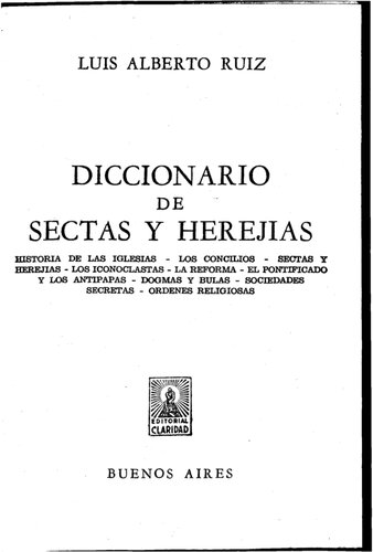 Diccionario de sectas y herejías