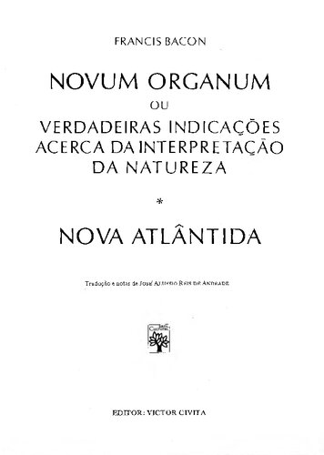 Novum Organum - Nova Atlantida