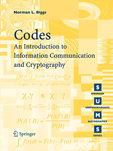 Codes: An Introduction to Information Communication and Cryptography  (Solutions) (Instructor's Solution Manual)