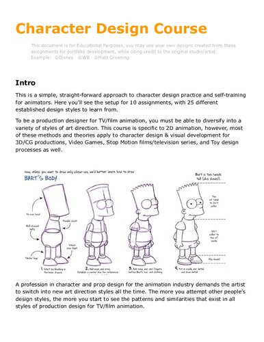 Character Design Course