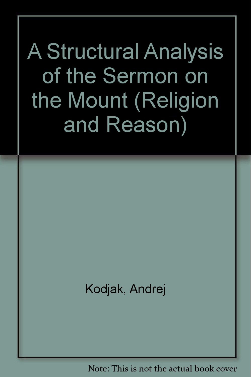 A Structural Analysis of the Sermon on the Mount