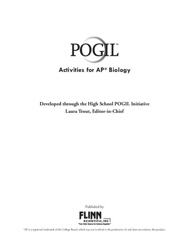 POGIL activities for AP biology