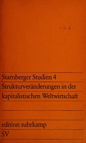 Strukturveränderungen in der kapitalistischen Weltwirtschaft