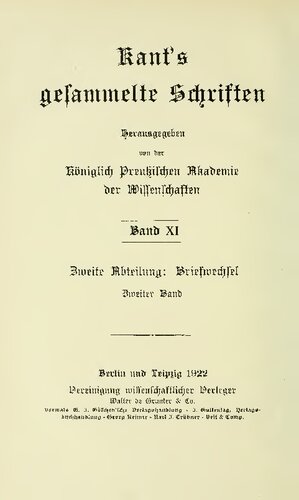 Briefwechsel / 1789-1794