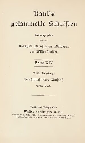 Handschriftlicher Nachlaß / Mathematik - Physik und Chemie - Physische Geographie