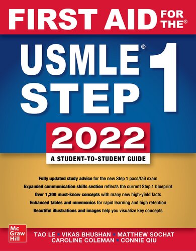 FIRST AID FOR THE USMLE STEP 1 2022.