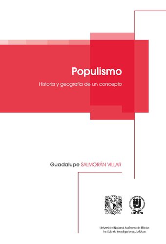 Populismo. Historia y geografía de un concepto