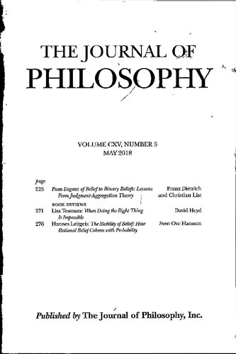 The Journal of Philosophy