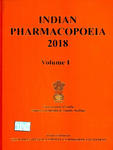 Indian Pharmacopoeia 2018