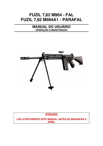 Manual do usuário do fuzil 7,62 M964 - FAL e M964A1 - PARAFAL