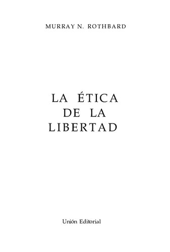 La Ética de la liberdad