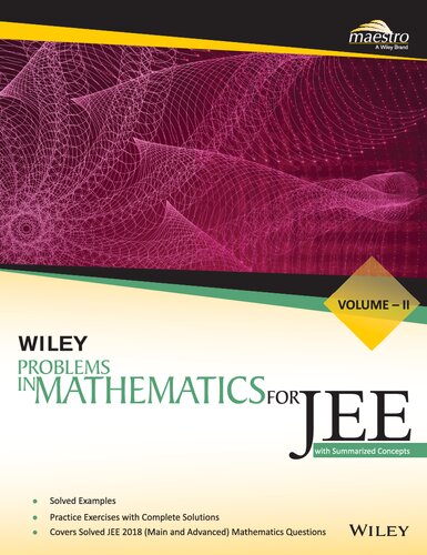 Wiley Problems in MATHEMATICS for JEE