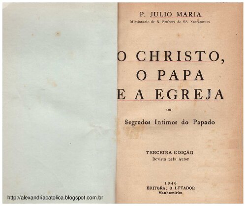 O Cristo o Papa e a Igreja