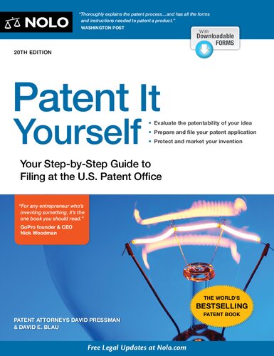 Patent it yourself : Your step-by-step guide to filing at the U.S. Patent Office.