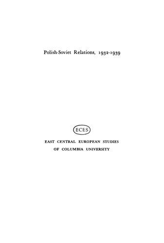 Polish-Soviet Relations 1932–1939