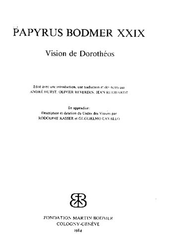 Papyrus Bodmer XXIX: Vision de Dorothéos