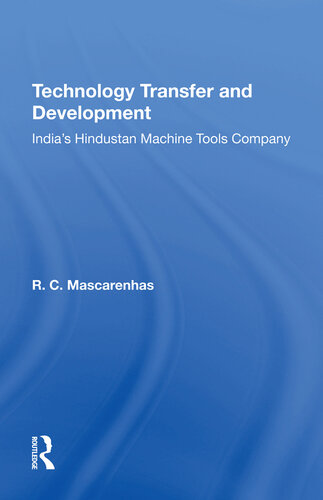 Technology Transfer and Development: India's Hindustan Machine Tools Company