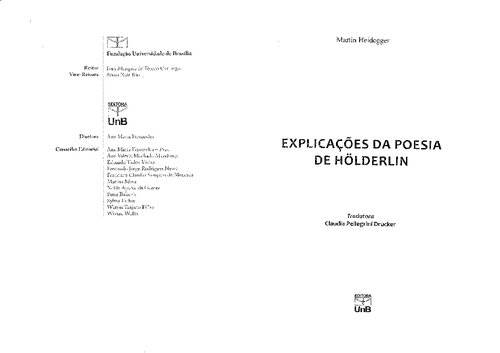 Explicações da poesia de Hölderlin