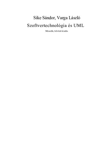 Szoftvertechnológia és UML