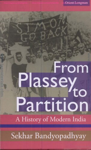 From Plassey to Partition: A History of Modern India