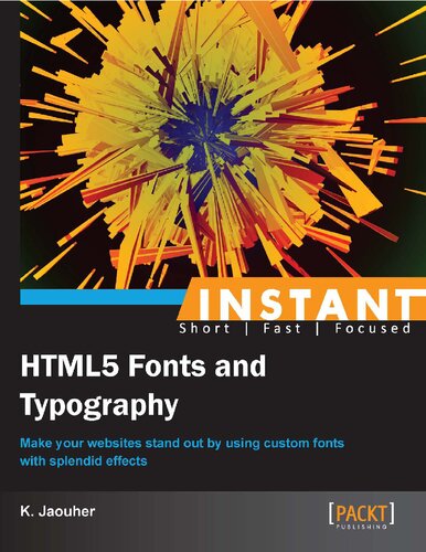 Instant HTML5 Fonts and Typography