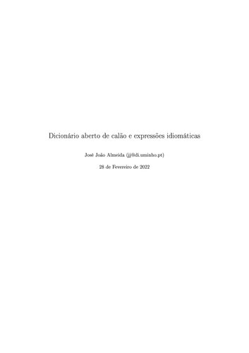 Dicionário aberto de calão e expressões idiomáticas