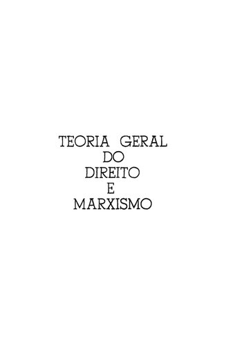 Teoria geral do Direito e marxismo