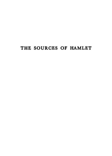 Sources of Hamlet