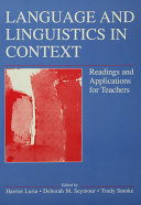 Language and Linguistics in Context: Readings and Applications for Teachers