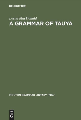 A Grammar of Tauya