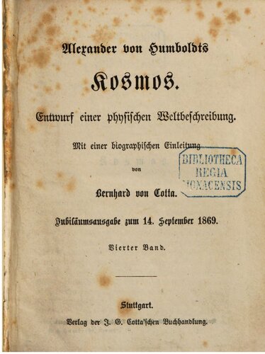 Kosmos : Entwurf einer physischen Weltbeschreibung