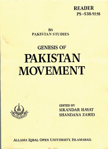 Genesis of Pakistan Movement