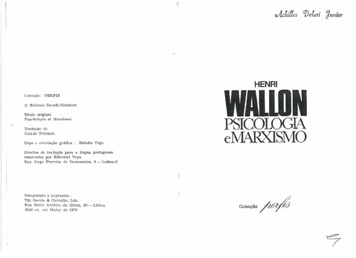 Henri Wallon: psicologia e marxismo