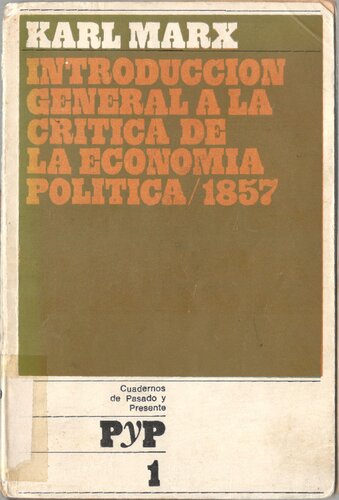 Introducción general a la Crítica de la Economía Política / 1857