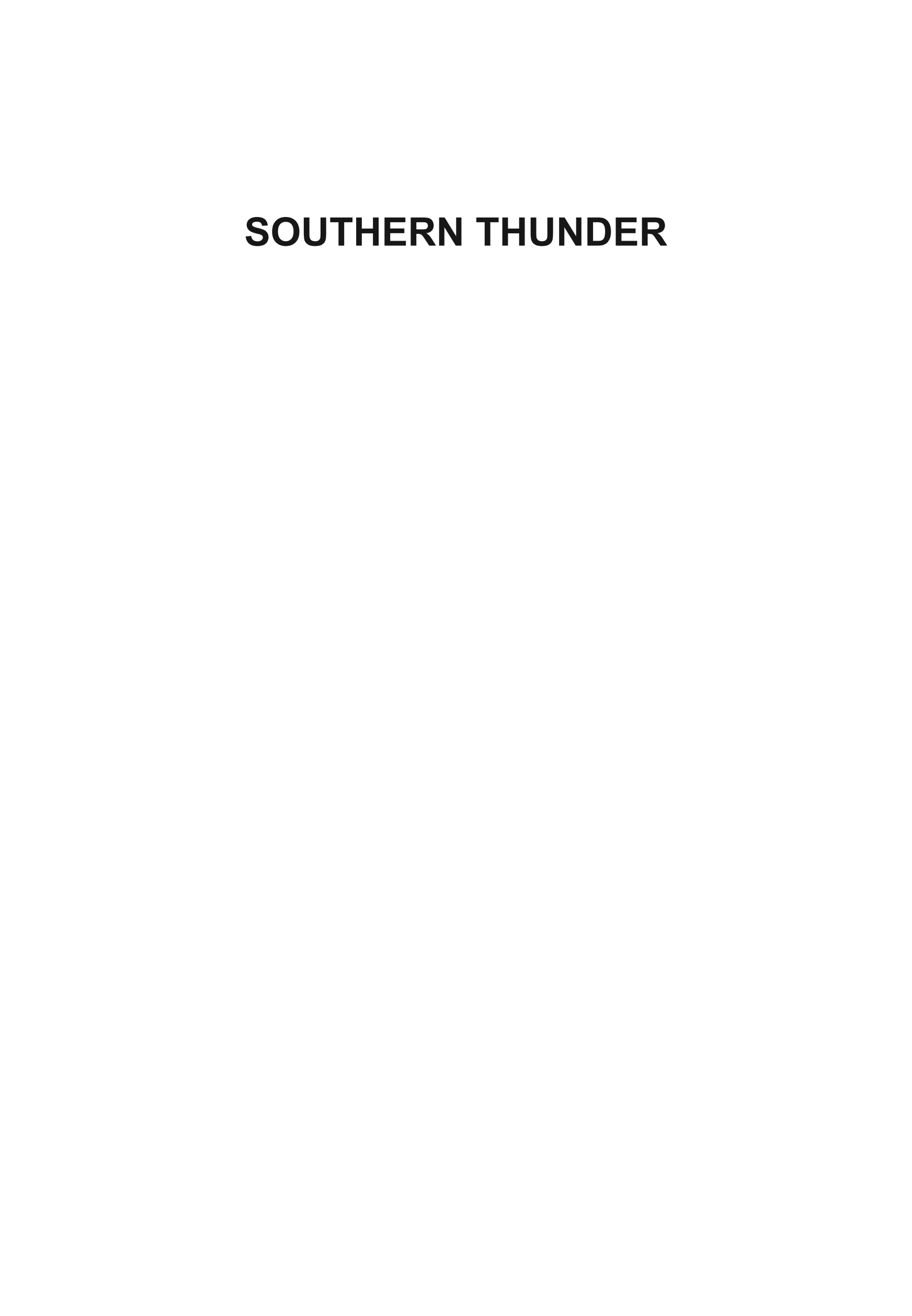 Southern Thunder: The Royal Navy and the Scandinavian Trade in World War One